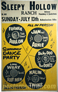 Frankie Avalon Jan & Arnie poster